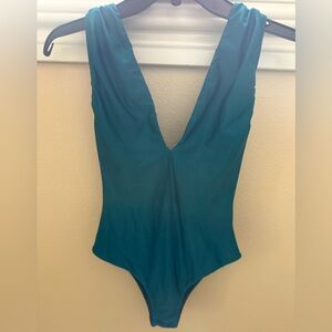 VIX Teal Sexy low cut & cheeky One Piece Swimsuit